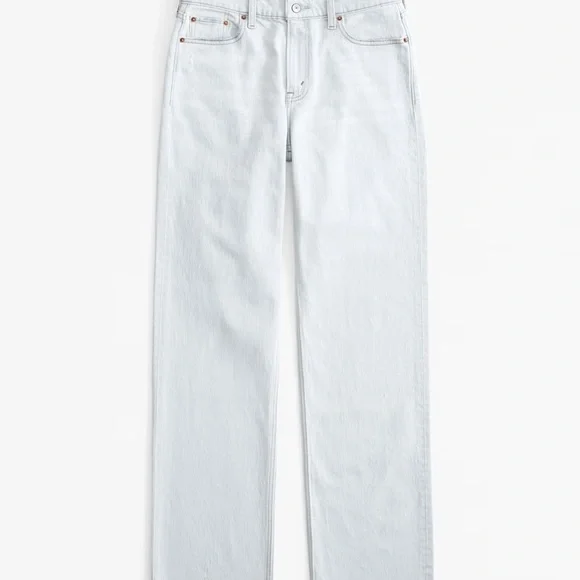 🤍🩵Abercrombie & Fitch Low Rise Baggy Jean🩵🤍 - Picture 7 of 11